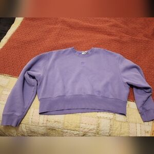 Purple Adidas Crewneck Sweater